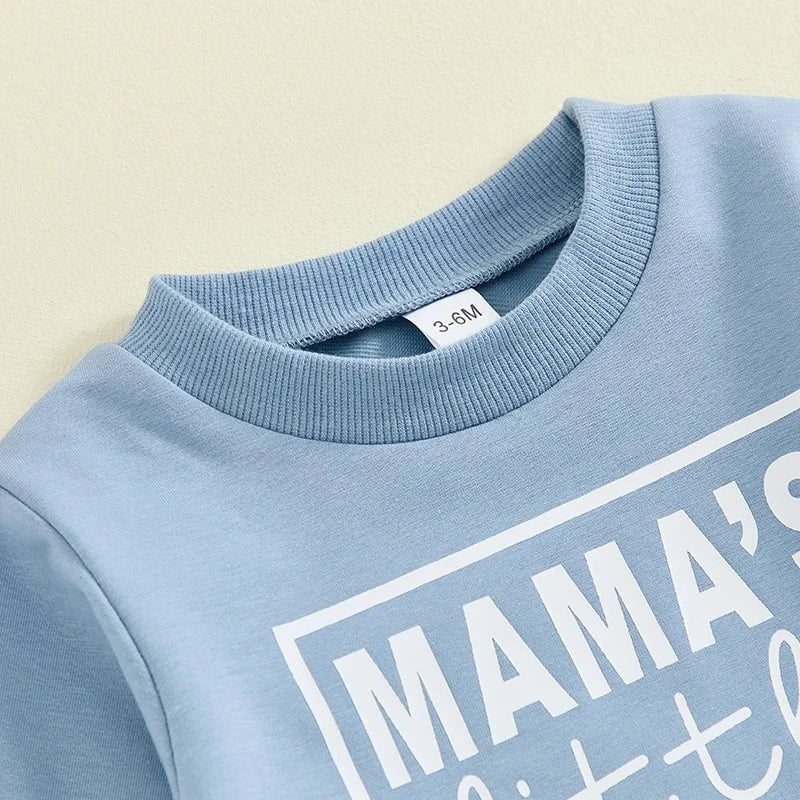 Giggles And Grab Baby boy fall clothes Lioraitiin Toddler Baby Boy Fall Clothes – Letter Print Long Sleeve Sweatshirt & Elastic Pants 2-Piece Outfit"