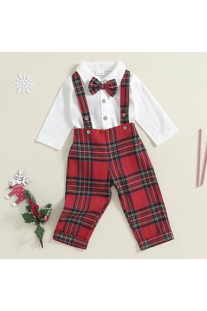 Giggles And Grab Baby Boy Gentleman Outfits - Long Sleeve Lapel Romper" Baby Boy Gentleman Outfits - Long Sleeve Lapel Romper"