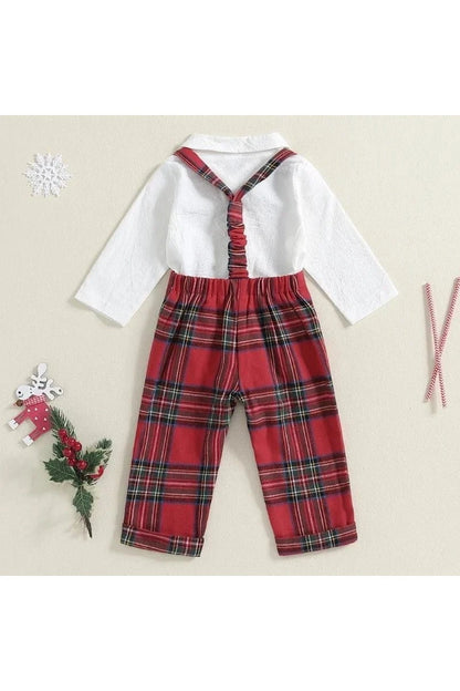 Giggles And Grab Baby Boy Gentleman Outfits - Long Sleeve Lapel Romper" Baby Boy Gentleman Outfits - Long Sleeve Lapel Romper"