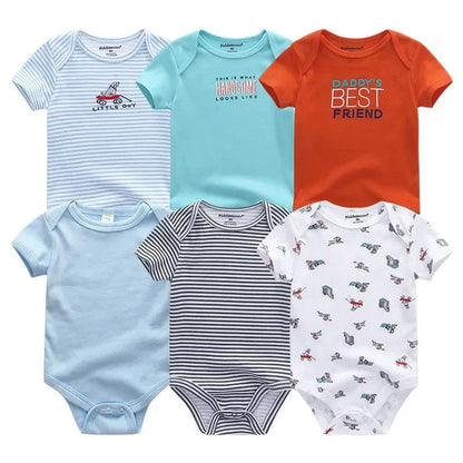 Giggles And Grab Baby clothes Baby Bodysuits 15 / 12M Baby Girl Jumpsuit 6Pcs/Lot – Cartoon Body Suit Spring Summer Toddler Boys Romper & Newborn Outfits Set, Cotton Infant Clothes"