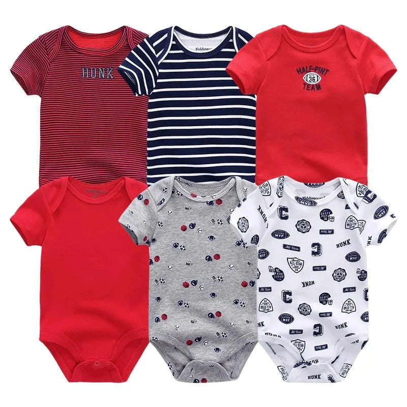 Giggles And Grab Baby clothes Baby Bodysuits 20 / 12M Baby Girl Jumpsuit 6Pcs/Lot – Cartoon Body Suit Spring Summer Toddler Boys Romper & Newborn Outfits Set, Cotton Infant Clothes"