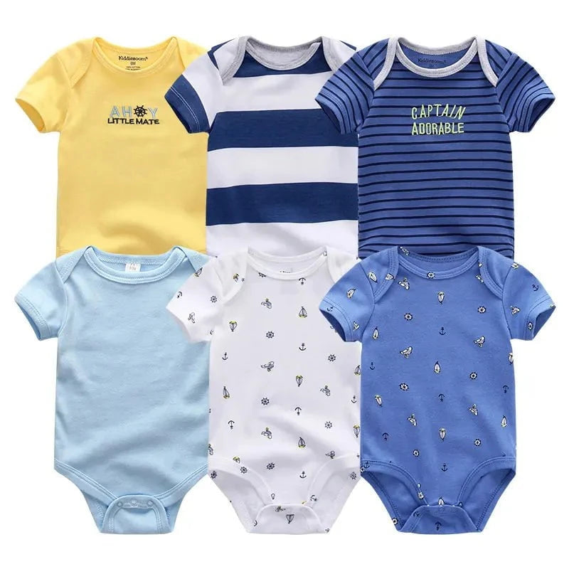 Giggles And Grab Baby clothes Baby Bodysuits 21 / 12M Baby Girl Jumpsuit 6Pcs/Lot – Cartoon Body Suit Spring Summer Toddler Boys Romper & Newborn Outfits Set, Cotton Infant Clothes"