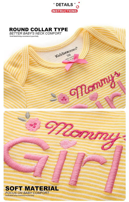 Giggles And Grab Baby clothes Baby Girl Jumpsuit 6Pcs/Lot – Cartoon Body Suit Spring Summer Toddler Boys Romper & Newborn Outfits Set, Cotton Infant Clothes"