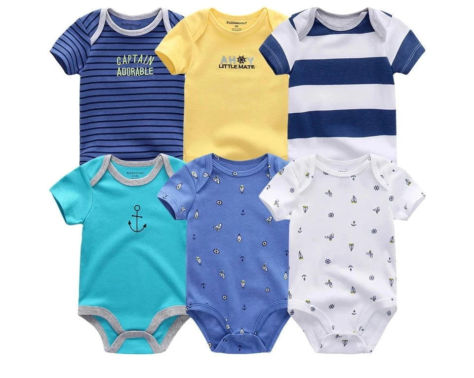 Giggles And Grab Baby clothes Baby Girl Jumpsuit 6Pcs/Lot – Cartoon Body Suit Spring Summer Toddler Boys Romper & Newborn Outfits Set, Cotton Infant Clothes"