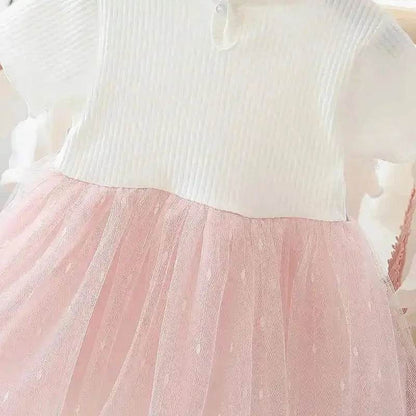 Baby Dress Summer Cute Flower Decoration Baby Girl Dress Birthday Party Girl Princess Dress Baby Clothes Girl - Giggles And Grab