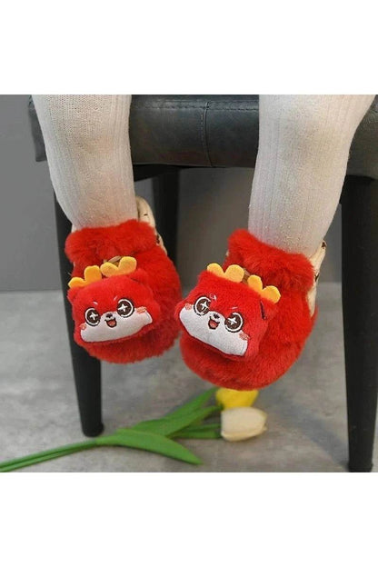 Heattech Baby Shoes - Tiger Head Design Soft Shoes for 0-1 Year Old, No Heel Slippage, Autumn & Winter - Giggles And Grab