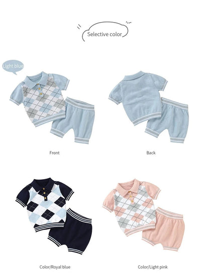 Giggles And Grab Baby summer clothes Summer Baby Short Sleeves Clothes Sets Fashion Tops + Pants Toddler Boys Girls Outfits Suits 2pcs Newborn Infant Clothing 0-18M"
