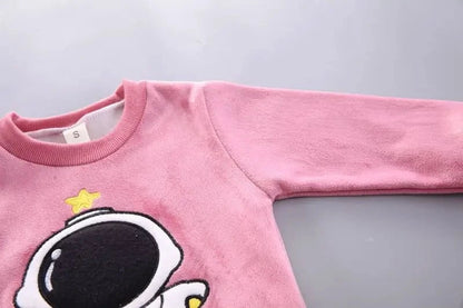 Giggles And Grab Baby thick fleece bear outfit Autumn Winter Baby Boys Clothes Set – Thick Fleece Cartoon Bear Jacket, Vest & Pants 3PCS Cotton Sport Suit for Girls, Warm Outfits"