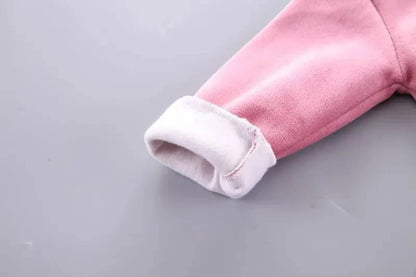 Giggles And Grab Baby thick fleece bear outfit Autumn Winter Baby Boys Clothes Set – Thick Fleece Cartoon Bear Jacket, Vest & Pants 3PCS Cotton Sport Suit for Girls, Warm Outfits"