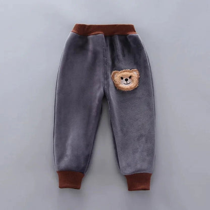Giggles And Grab Baby thick fleece bear outfit Autumn Winter Baby Boys Clothes Set – Thick Fleece Cartoon Bear Jacket, Vest & Pants 3PCS Cotton Sport Suit for Girls, Warm Outfits"