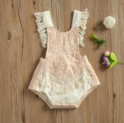 Giggles And Grab Baby & Toddler Outfits C / 60 New Cute Newborn Infant Baby Girl Summer Cotton Clothes Lace Ruffles Bodysuit Sunsuit Outfits Clothes"