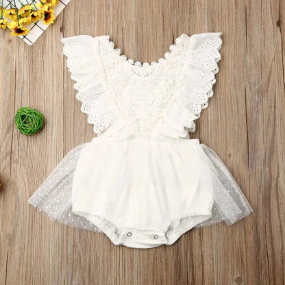 Giggles And Grab Baby & Toddler Outfits D / 80 New Cute Newborn Infant Baby Girl Summer Cotton Clothes Lace Ruffles Bodysuit Sunsuit Outfits Clothes"