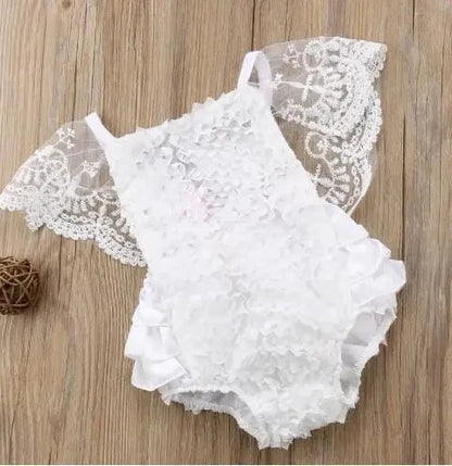 Giggles And Grab Baby & Toddler Outfits K / 70 New Cute Newborn Infant Baby Girl Summer Cotton Clothes Lace Ruffles Bodysuit Sunsuit Outfits Clothes"
