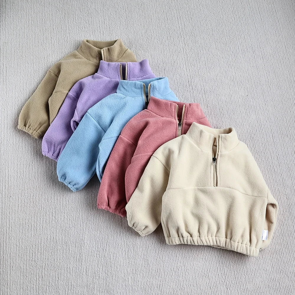Giggles And Grab Baby Toddler Outfits MILANCEL New Autumn Baby Sports Suit – Toddler Fleece Solid Color Hoodie & Pants Set 2PC Infant Outfit"