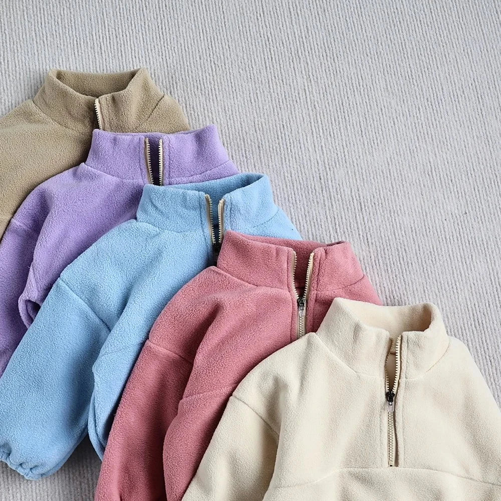 Giggles And Grab Baby Toddler Outfits MILANCEL New Autumn Baby Sports Suit – Toddler Fleece Solid Color Hoodie & Pants Set 2PC Infant Outfit"