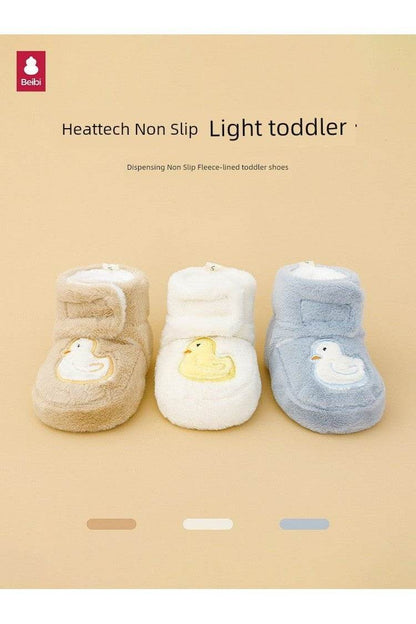 Babi Winter Small-Month Heattech Soft-Soled Baby Shoes - Warm Footwear for Infants - Giggles And Grab