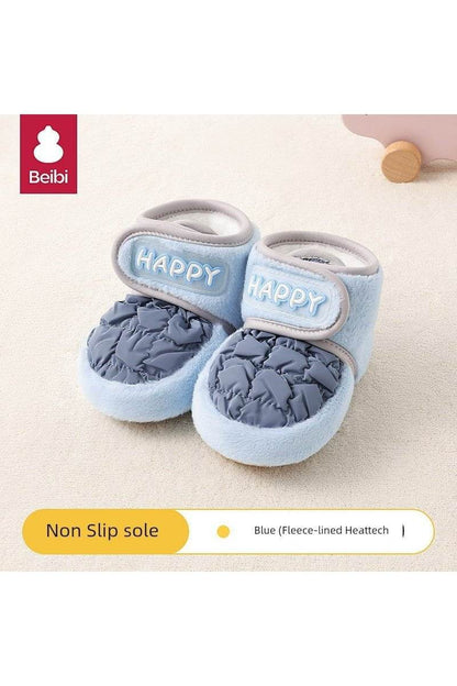 Babi Winter Small-Month Heattech Soft-Soled Baby Shoes - Warm Footwear for Infants - Giggles And Grab