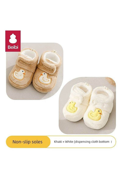 Babi Winter Small-Month Heattech Soft-Soled Baby Shoes - Warm Footwear for Infants - Giggles And Grab