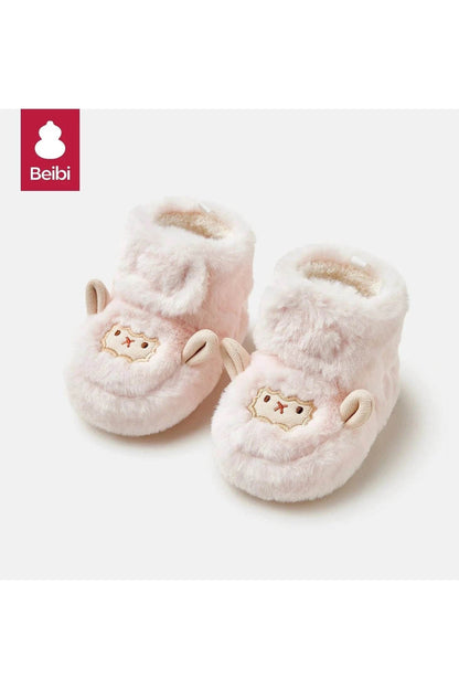 Babi Winter Small-Month Heattech Soft-Soled Baby Shoes - Warm Footwear for Infants - Giggles And Grab
