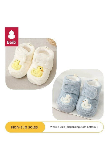 Babi Winter Small-Month Heattech Soft-Soled Baby Shoes - Warm Footwear for Infants - Giggles And Grab