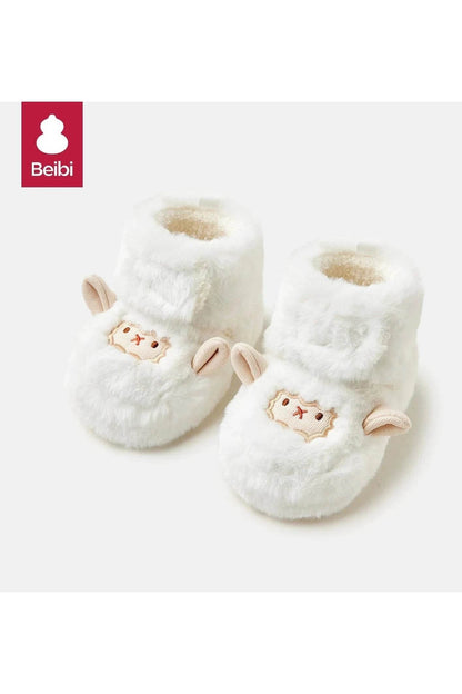 Babi Winter Small-Month Heattech Soft-Soled Baby Shoes - Warm Footwear for Infants - Giggles And Grab