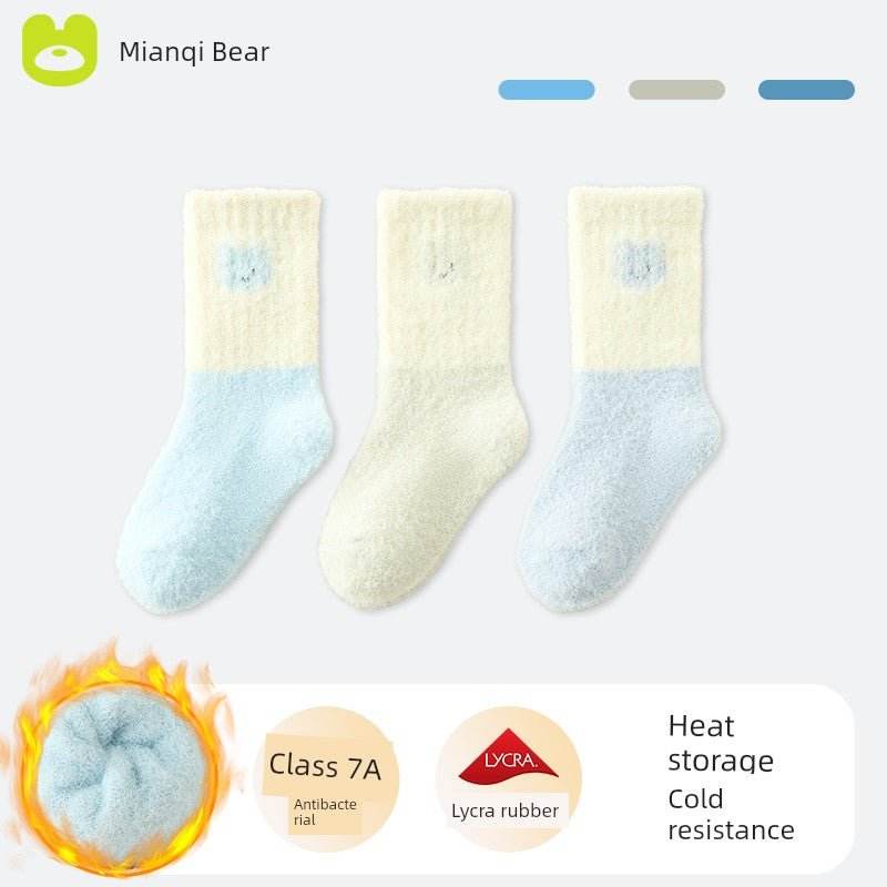 Winter Thickened Newborn Mink Fur Knee Socks - Soft & Warm Baby Socks - Giggles And Grab