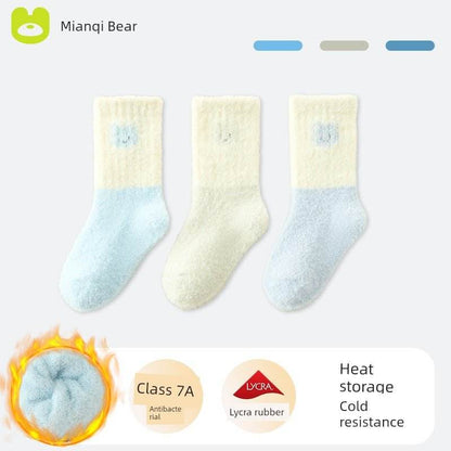 Winter Thickened Newborn Mink Fur Knee Socks - Soft & Warm Baby Socks - Giggles And Grab