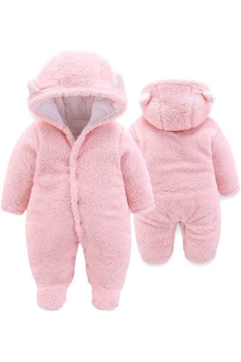 Unisex Baby Winter Coat – Cute Newborn Infant Jumpsuit Snowsuit Bodysuit for Baby Essentials - Giggles And Grab