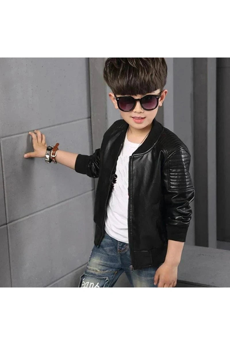 Giggles And Grab Boys' Fashion Coats - Autumn/Winter Outerwear for Trendy Kids" black / 110cm Boys' Fashion Coats - Autumn/Winter Outerwear for Trendy Kids"