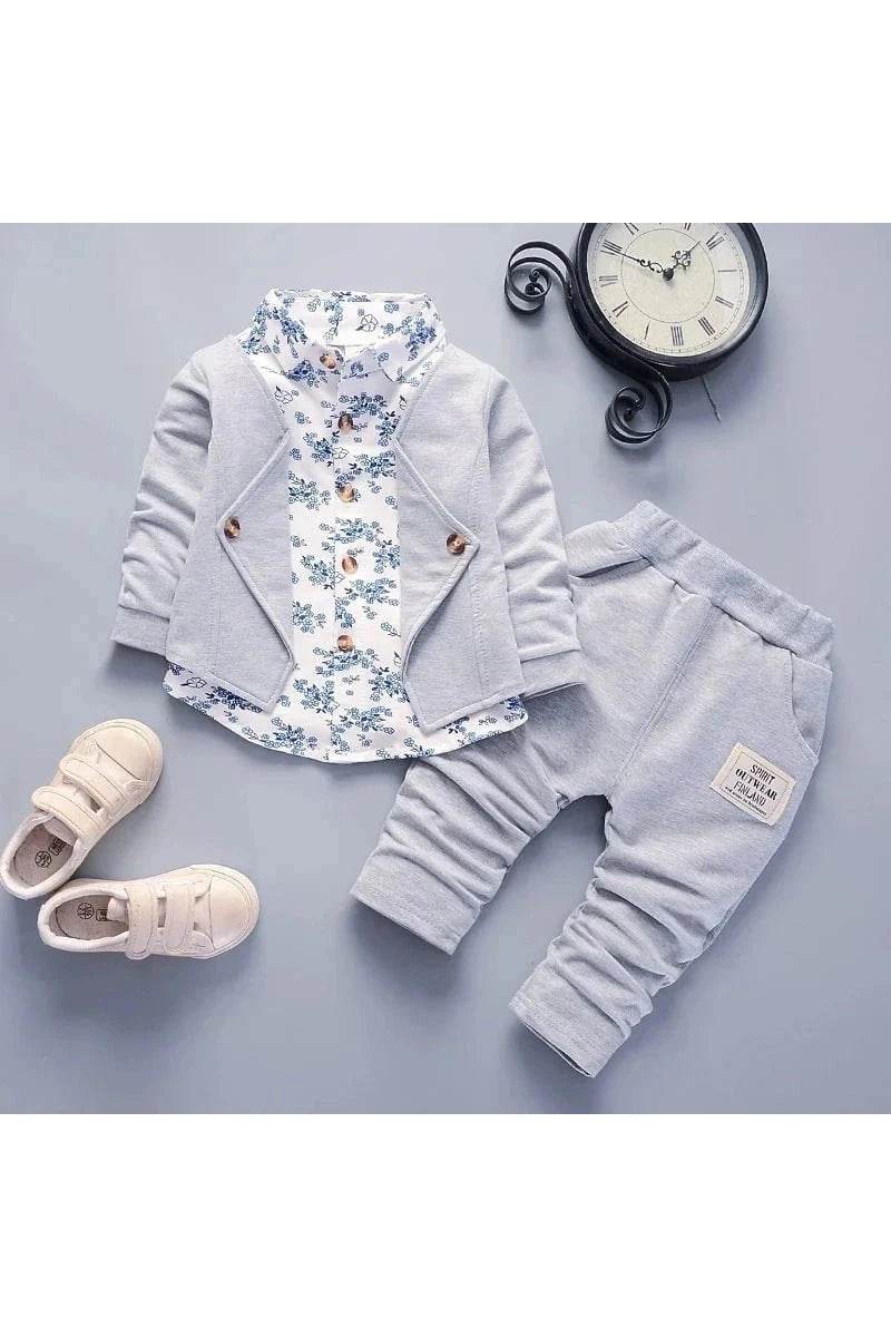 New Spring Autumn Baby Boys Fashion Pantsuits Set – Soft & Stylish Outfit - Giggles And Grab