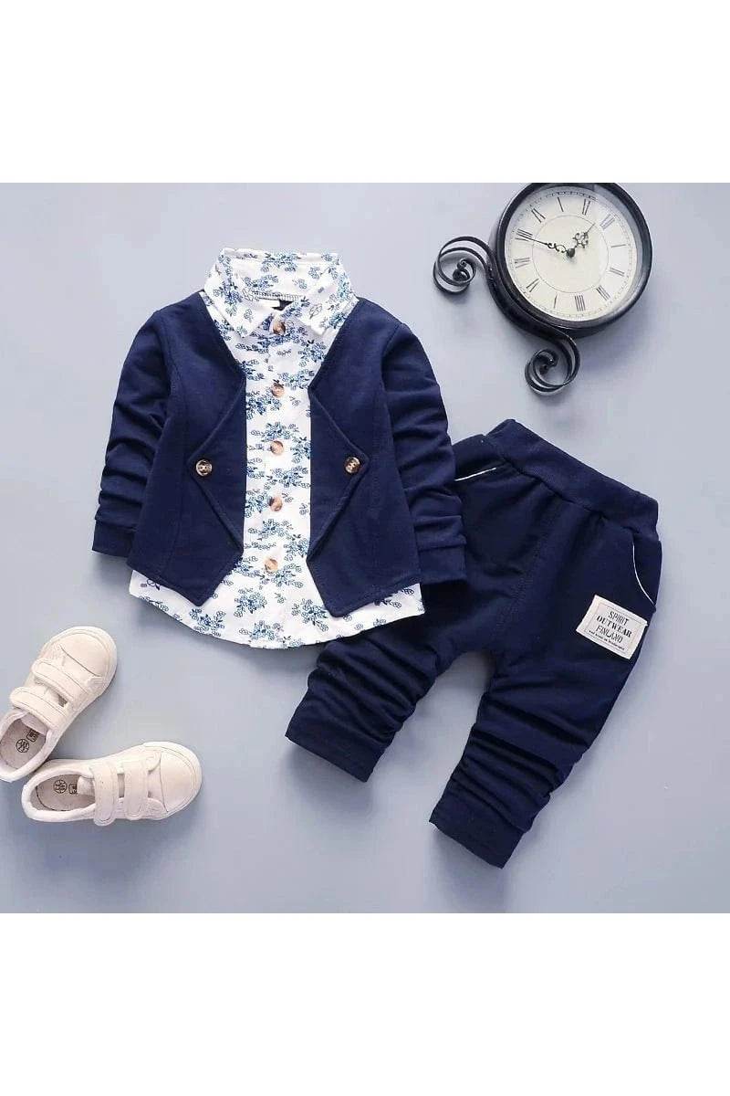 New Spring Autumn Baby Boys Fashion Pantsuits Set – Soft & Stylish Outfit - Giggles And Grab