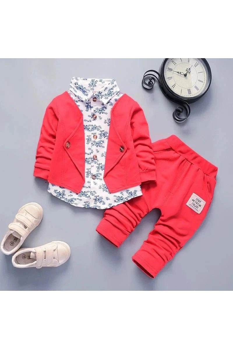 New Spring Autumn Baby Boys Fashion Pantsuits Set – Soft & Stylish Outfit - Giggles And Grab