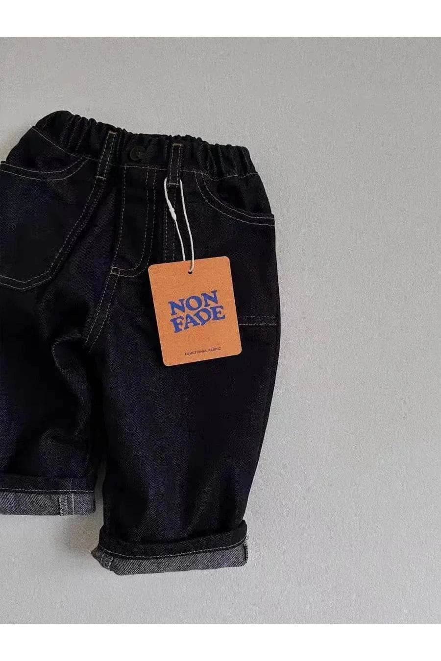 Spring & Autumn Baby Boys & Girls Retro Loose Jeans – Casual Cotton Denim Trousers for Kids - Giggles And Grab