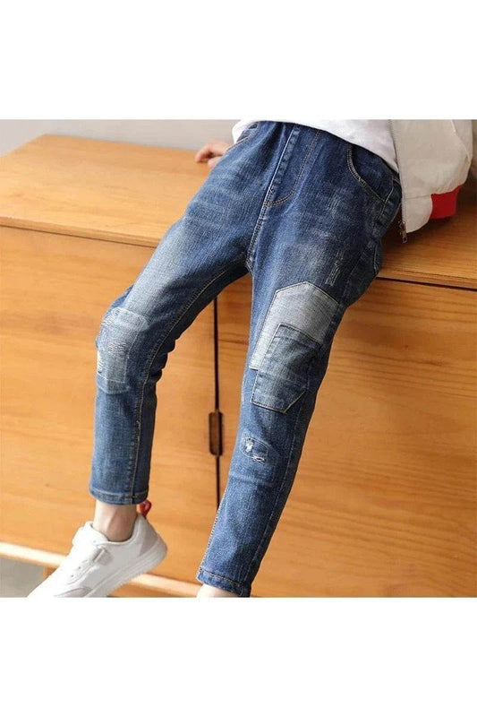 Boys Slim Straight Jeans Summer Classic ages 4-11y - Giggles And Grab