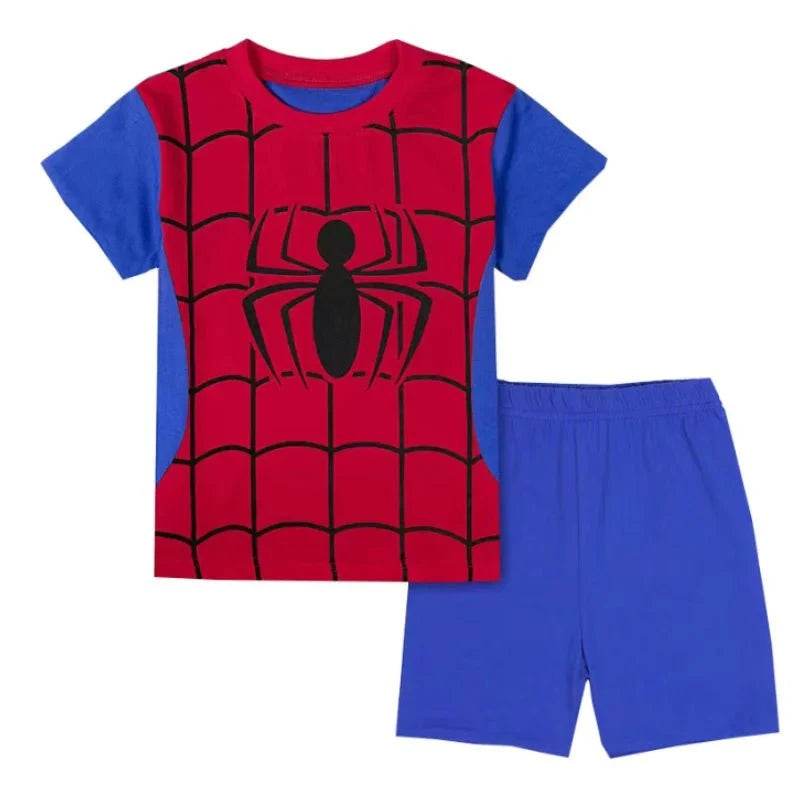 New Children Boys Nighty – Classical Cartoon Girl Nightgown Costume, Boys Cute Set, Baby Toddler Short Sleeve Pajamas Sets, Home Wear - Giggles And Grab