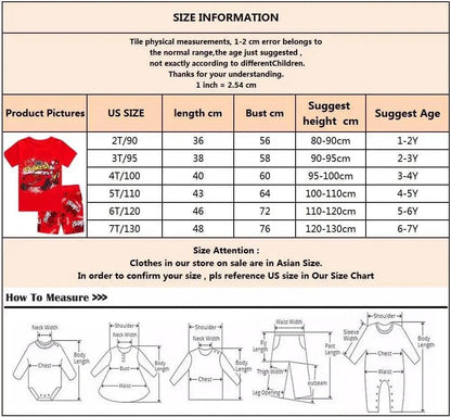New Children Boys Nighty – Classical Cartoon Girl Nightgown Costume, Boys Cute Set, Baby Toddler Short Sleeve Pajamas Sets, Home Wear - Giggles And Grab
