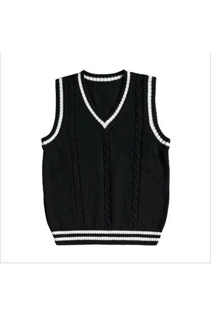 Giggles And Grab Children sweaters Children's School Uniform Sweater Vest - Knitted Wool Camisole for Girls & Boys, College Style"