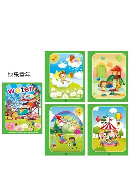 Children Early Education Toys Magical Book with Pen Water Reusable Coloring Book Magic Drawing Book Drawing Montessori Toys Gif - Giggles And Grab