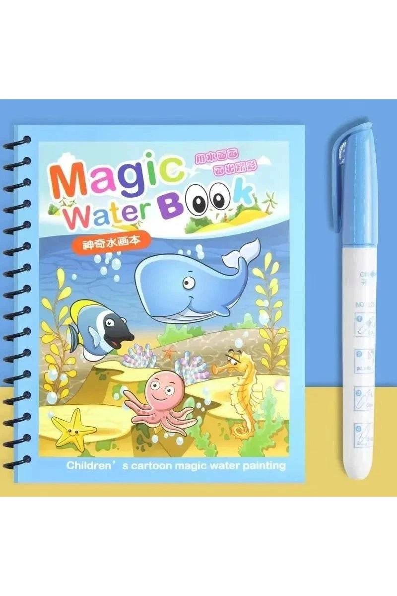Children Early Education Toys Magical Book with Pen Water Reusable Coloring Book Magic Drawing Book Drawing Montessori Toys Gif - Giggles And Grab