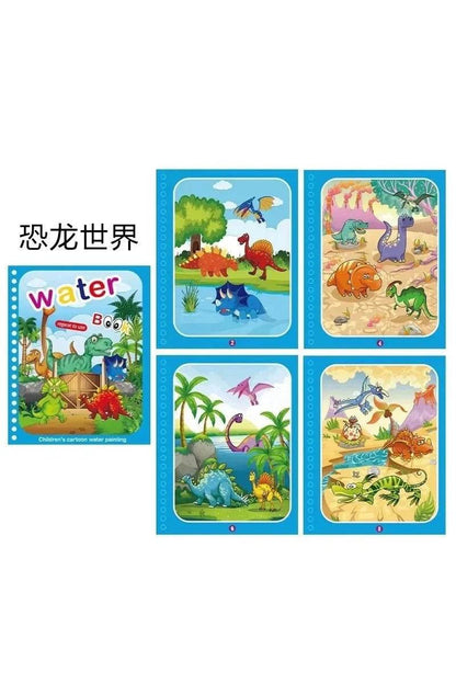 Children Early Education Toys Magical Book with Pen Water Reusable Coloring Book Magic Drawing Book Drawing Montessori Toys Gif - Giggles And Grab