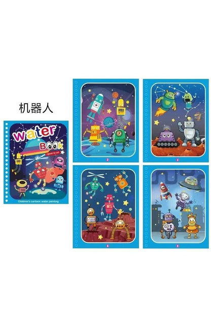Children Early Education Toys Magical Book with Pen Water Reusable Coloring Book Magic Drawing Book Drawing Montessori Toys Gif - Giggles And Grab