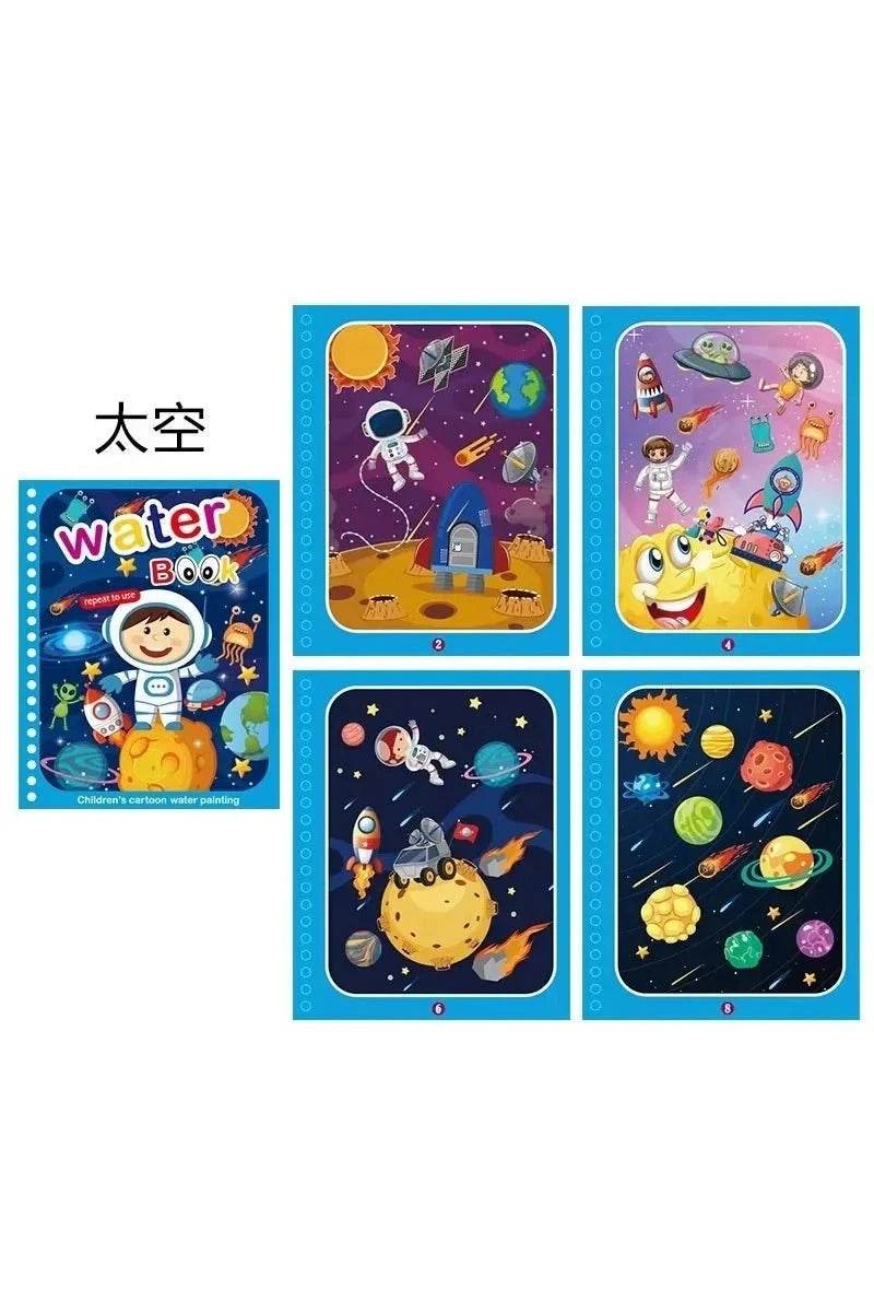 Children Early Education Toys Magical Book with Pen Water Reusable Coloring Book Magic Drawing Book Drawing Montessori Toys Gif - Giggles And Grab