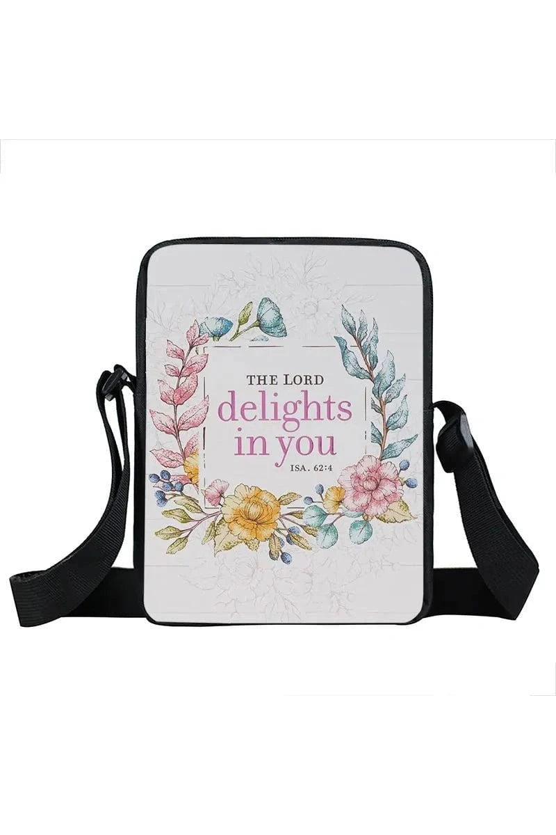 Giggles And Grab Crossbody Handbags For Women xkbdiosx15cw Dios Es Amor Crossbody Bag - Christian Canvas Messenger Handbag for Travel & Bible Book"