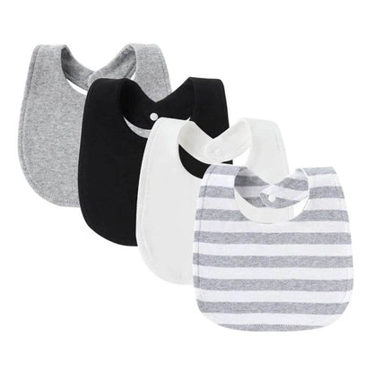 4Pcs Baby Bibs Burp Clothes Cotton Newborn Bibs for Girls Boys Baby Stuff Infant Accessories Toddler Saliva Towels Baby Care - Giggles And Grab