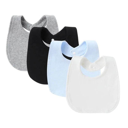 4Pcs Baby Bibs Burp Clothes Cotton Newborn Bibs for Girls Boys Baby Stuff Infant Accessories Toddler Saliva Towels Baby Care - Giggles And Grab