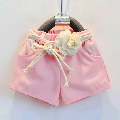 Giggles And Grab Girls Clothes Set "Summer Baby Girls Clothes Cotton Sleeveless Girl Costume Kids Outfit Infant Tracksuit Toddler Tops + Shorts Child Dress 2-7Y A161"