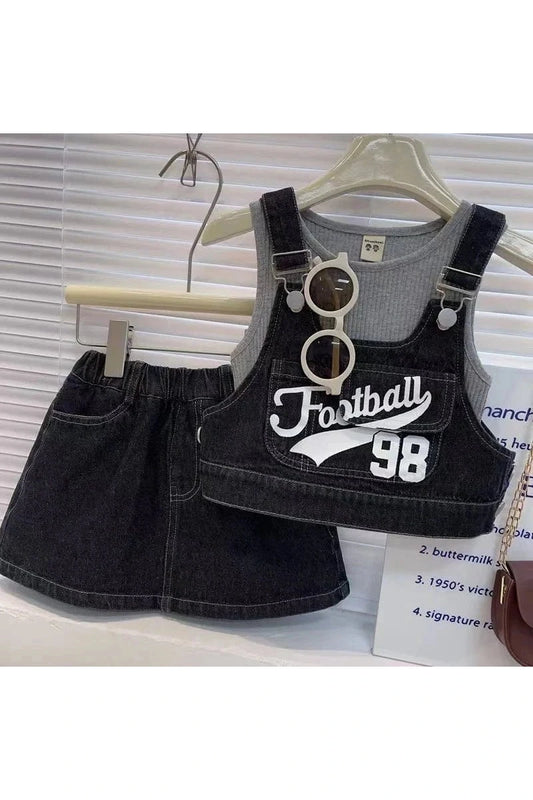 Giggles And Grab Girls Short Sleeve Shirts Set Girls' Clothing Suit - Short-Sleeved Shirt for Children"