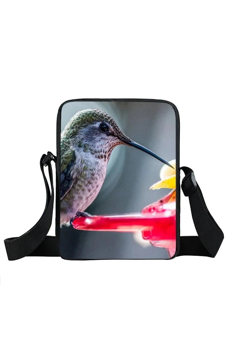 Giggles And Grab Kids Back Pack xkbfengniao04zm Cute Hummingbird Print Crossbody Bag - Trochilidae Shoulder Bag & Messenger Bag"