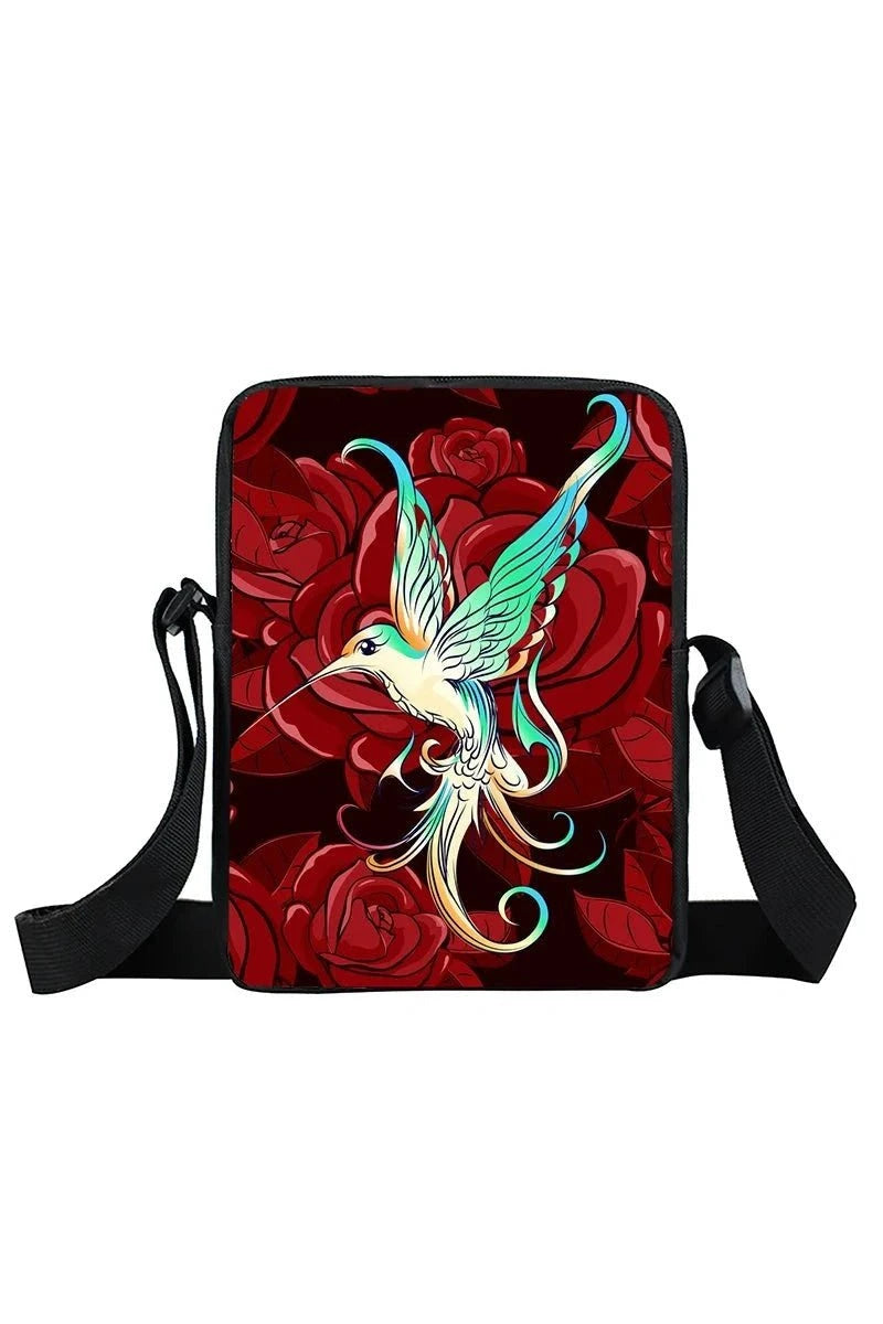Giggles And Grab Kids Back Pack xkbfengniao11zm Cute Hummingbird Print Crossbody Bag - Trochilidae Shoulder Bag & Messenger Bag"