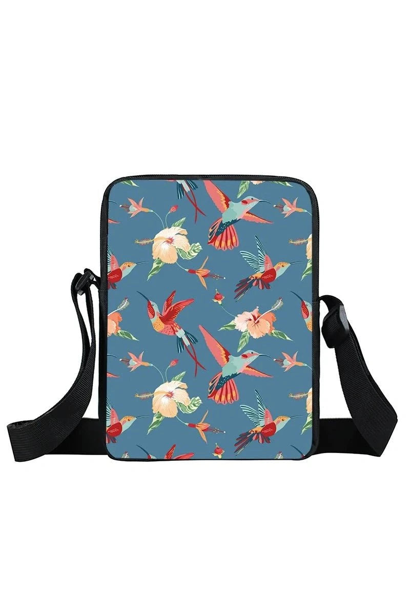 Giggles And Grab Kids Back Pack xkbfengniao12zm Cute Hummingbird Print Crossbody Bag - Trochilidae Shoulder Bag & Messenger Bag"
